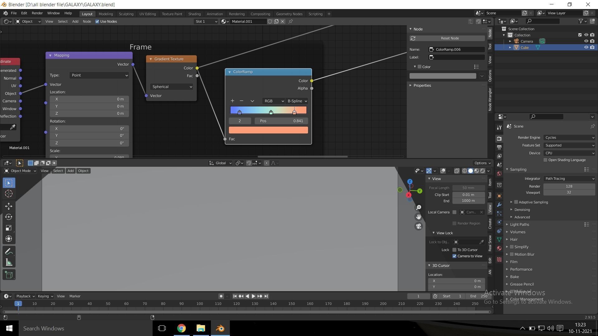 A very Beautiful realistic Galaxy Low-poly 3D model_14