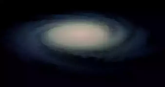 A very Beautiful realistic Galaxy Low-poly 3D model