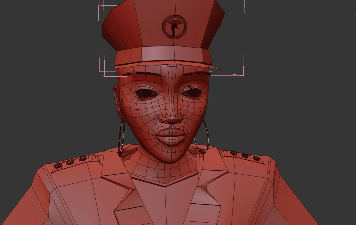 Liz character Model Low-poly 3D model_4