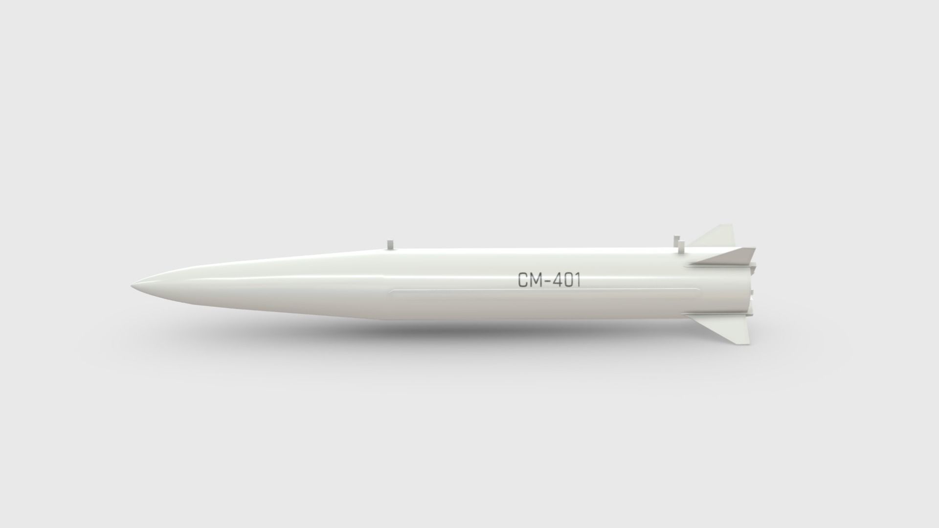 CM-401 Chinese Anti-Ship Ballistic Missile Optimized Low-poly 3D model_3