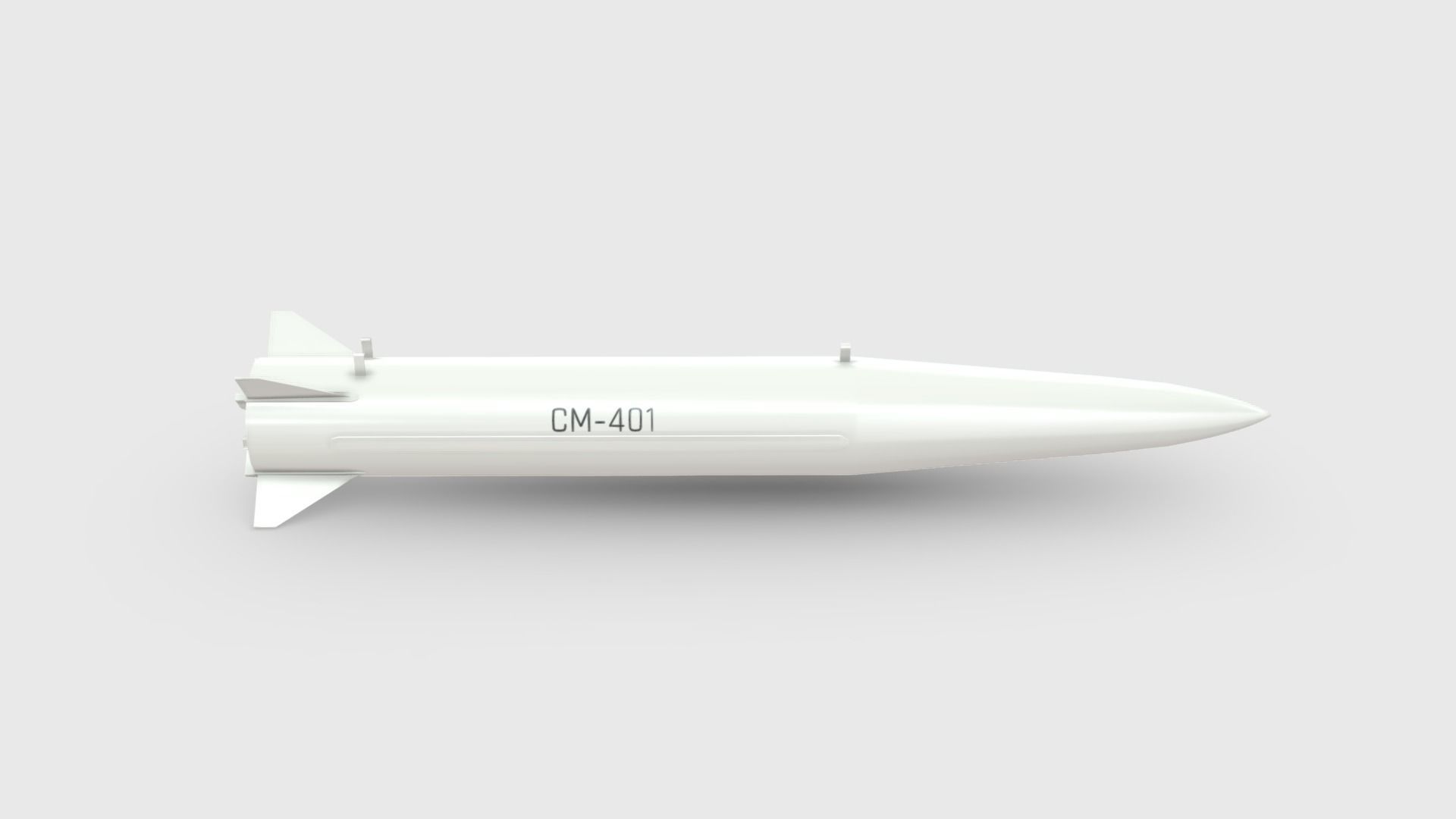 CM-401 Chinese Anti-Ship Ballistic Missile Optimized Low-poly 3D model_2