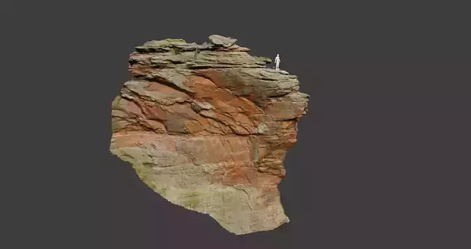 PBR Rocks Stone Forest Cliff Big Drone scan 3D model