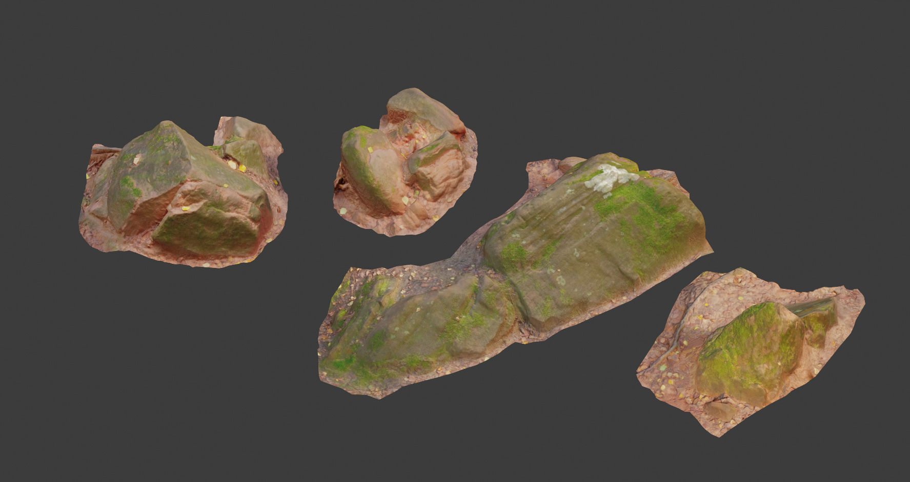 Rock stone sandstone Scans - 3D PBR Low Poly Pack 3D model_12