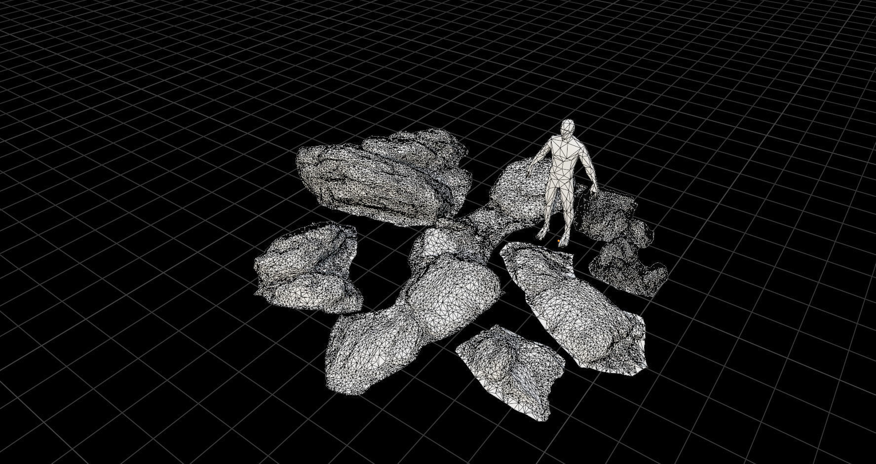 Rock stone sandstone Scans - 3D PBR Low Poly Pack 3D model_2