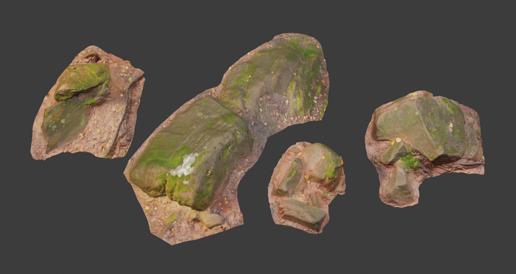 Rock stone sandstone Scans - 3D PBR Low Poly Pack 3D model_11