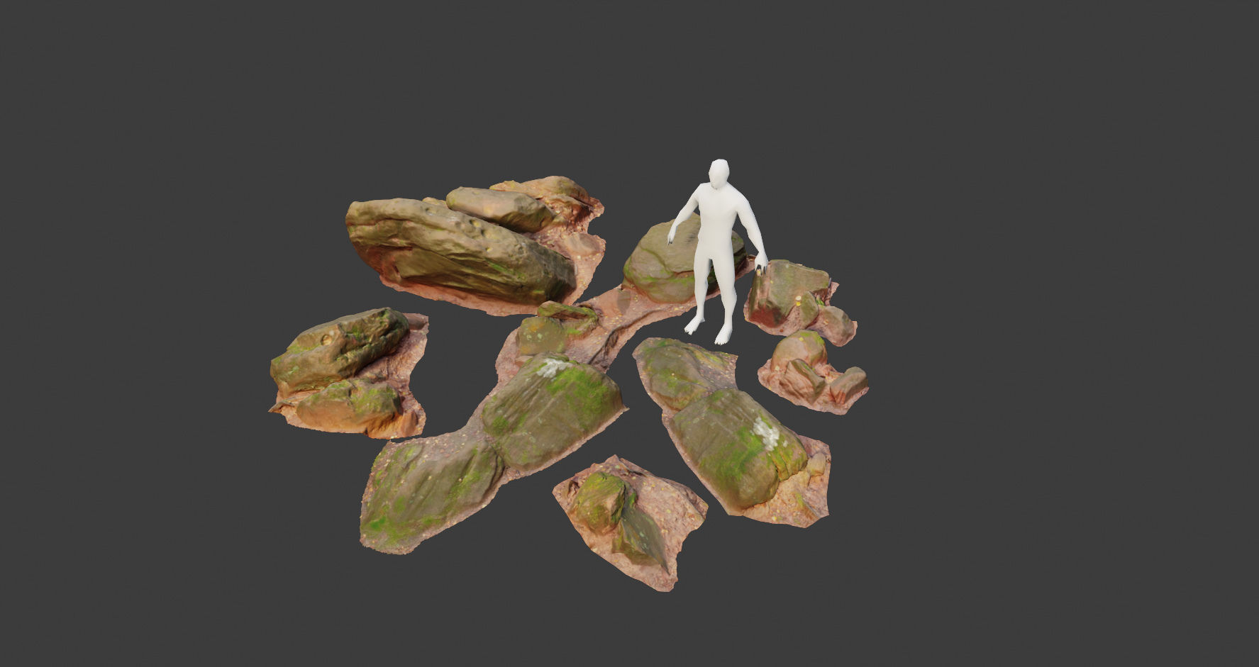 Rock stone sandstone Scans - 3D PBR Low Poly Pack 3D model_13