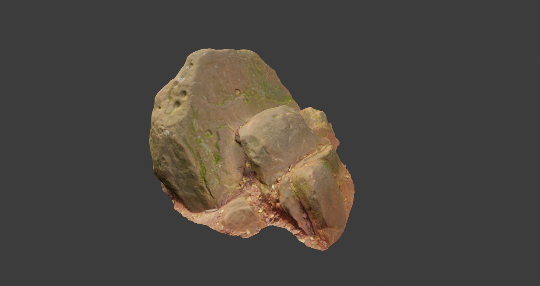 Rock stone sandstone Scans - 3D PBR Low Poly Pack 3D model_4