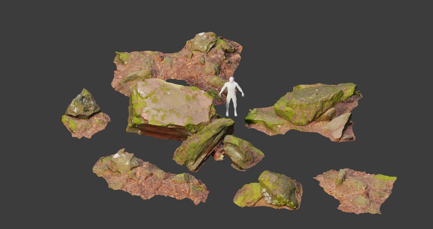 Rock stone sandstone Scans - 3D PBR Low Poly Pack 3D model_20
