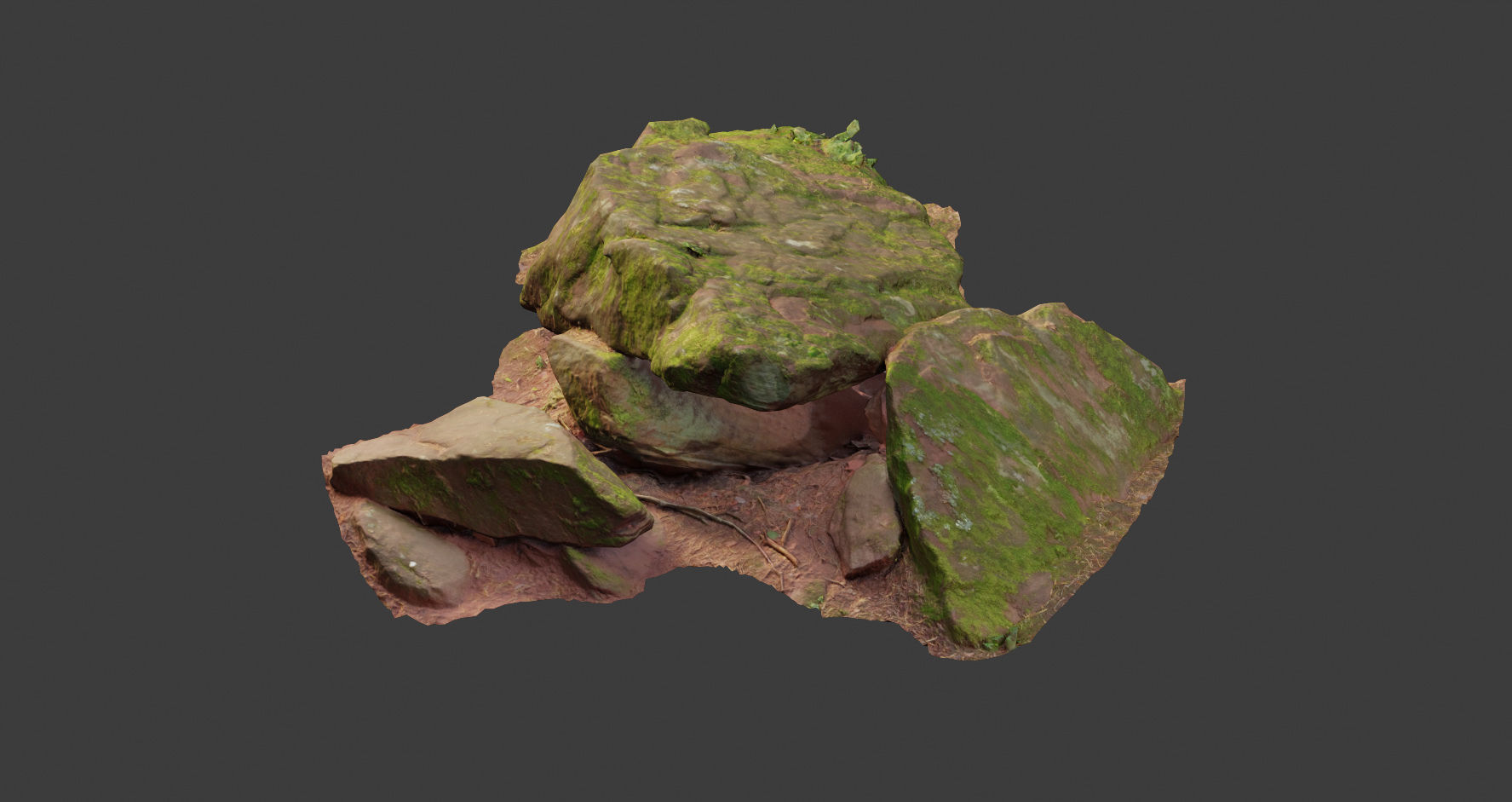Rock stone sandstone Scans - 3D PBR Low Poly Pack 3D model_5