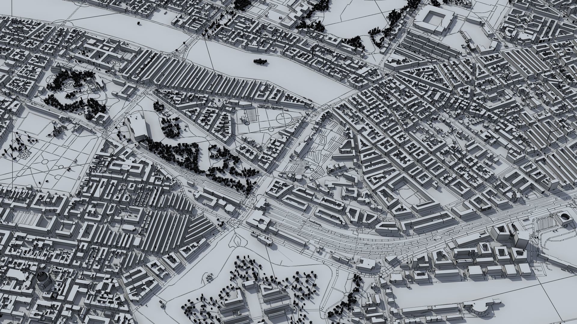 Copenhagen Denmark Low-poly 3D model_48