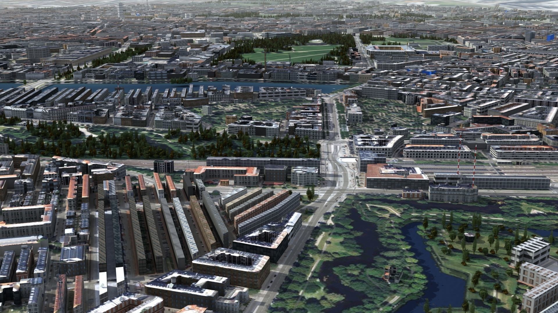 Copenhagen Denmark Low-poly 3D model_8