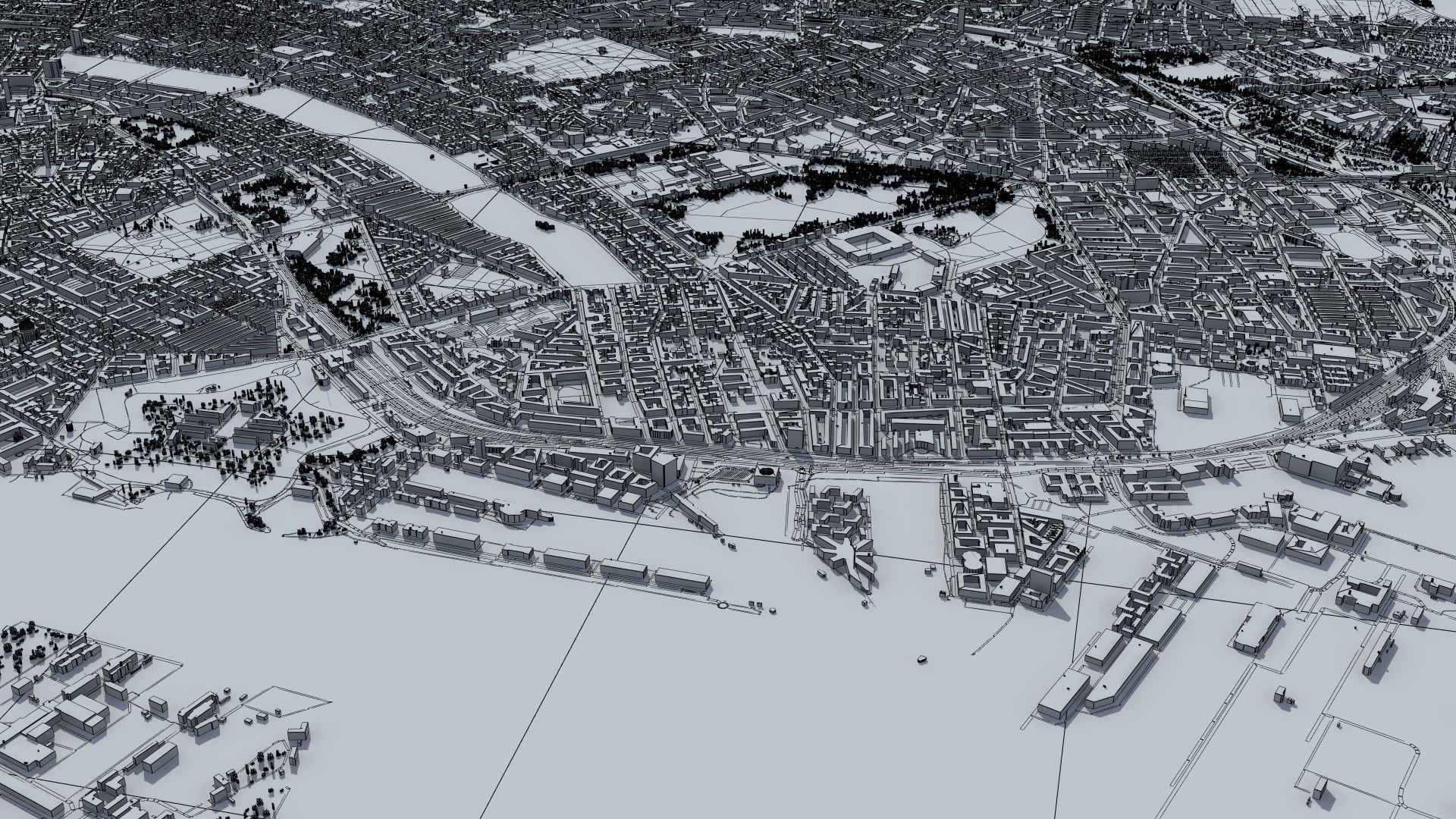 Copenhagen Denmark Low-poly 3D model_49