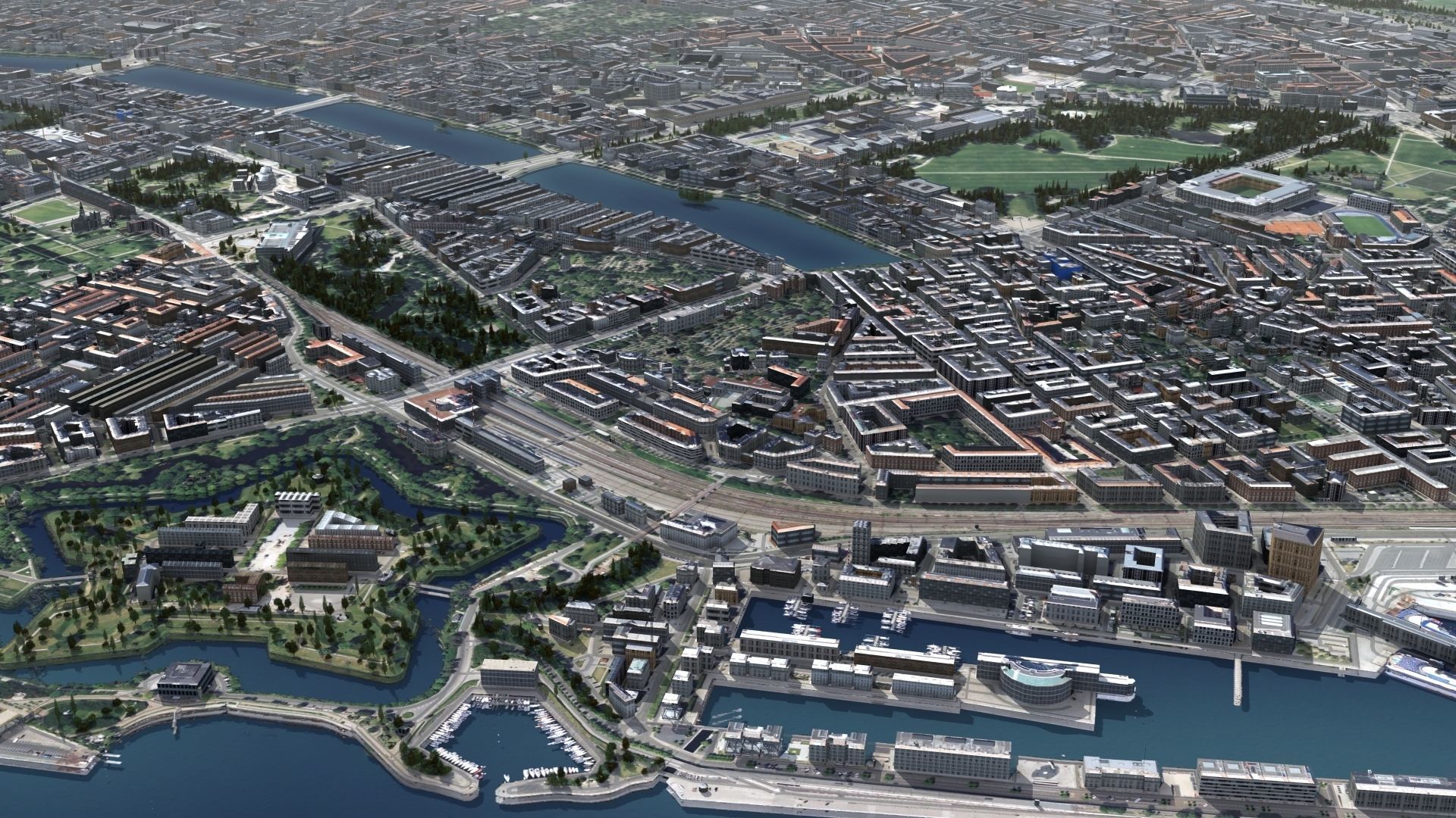 Copenhagen Denmark Low-poly 3D model_21