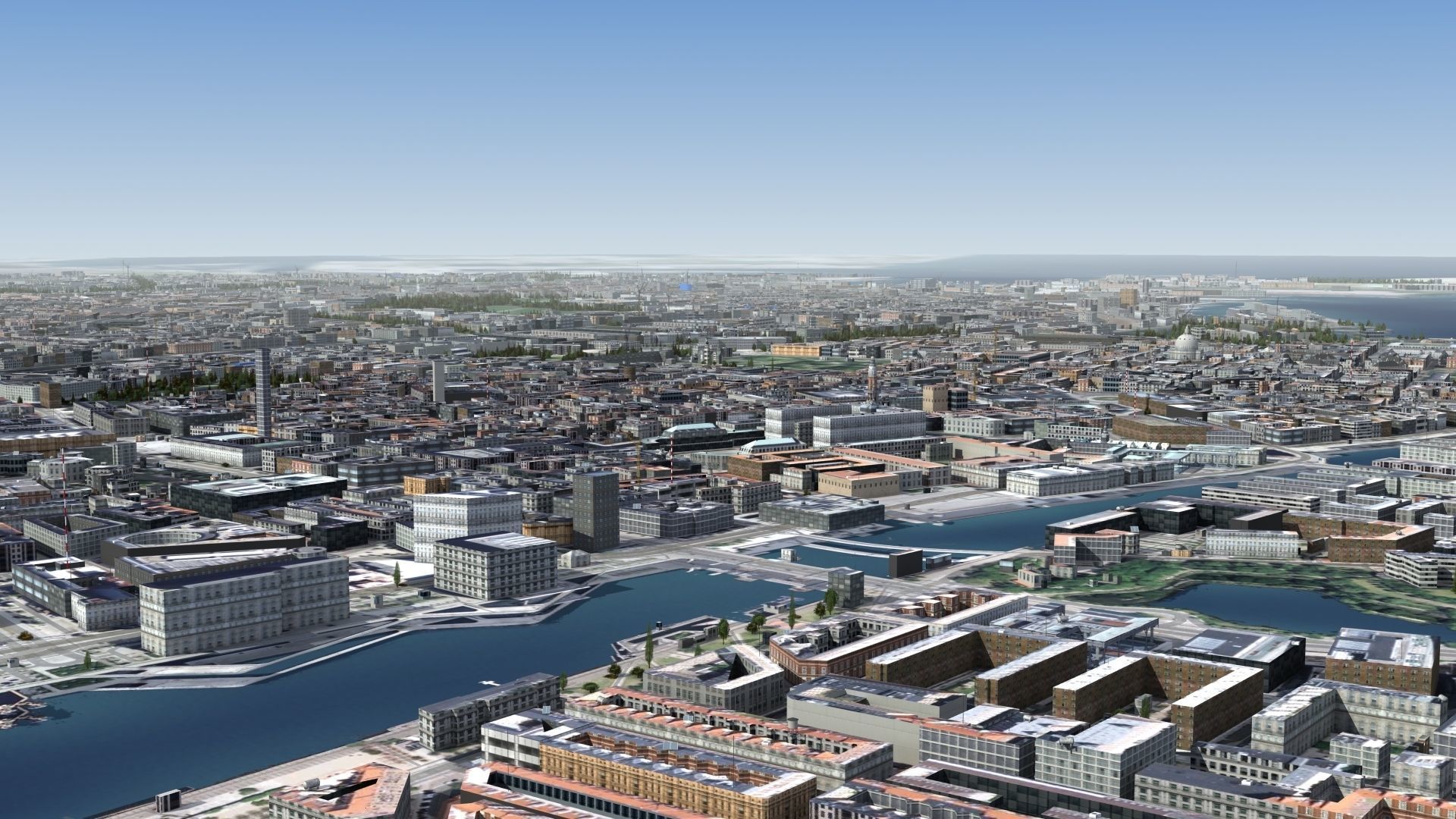 Copenhagen Denmark Low-poly 3D model_16