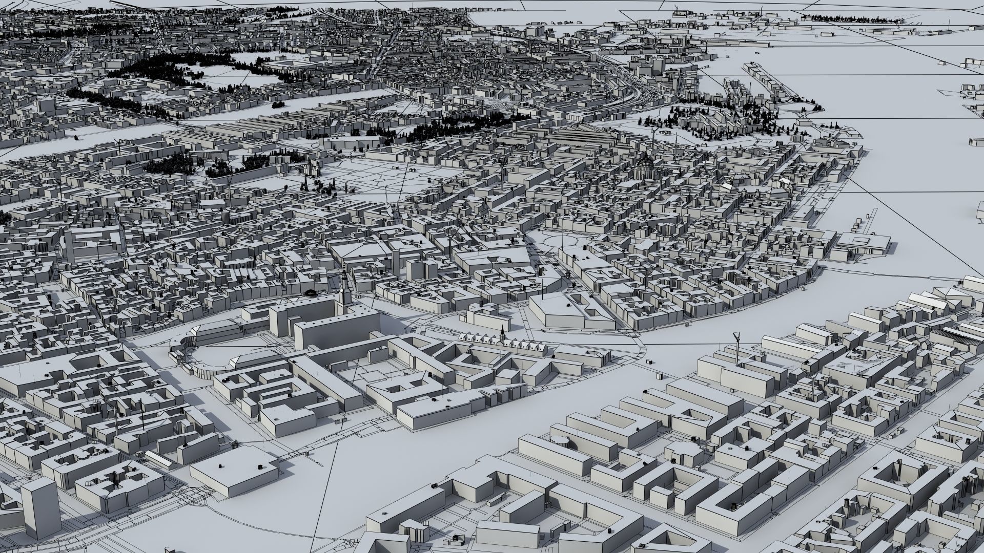 Copenhagen Denmark Low-poly 3D model_29