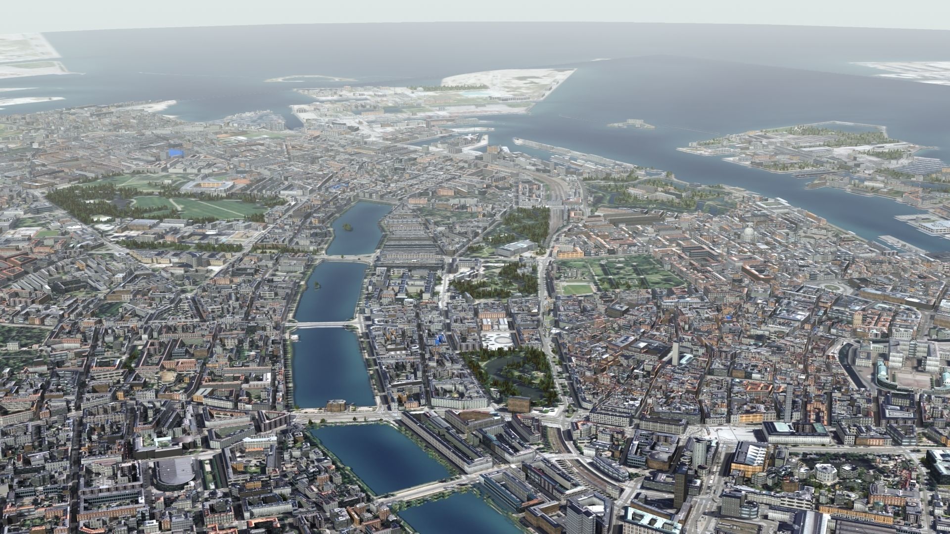 Copenhagen Denmark Low-poly 3D model_5