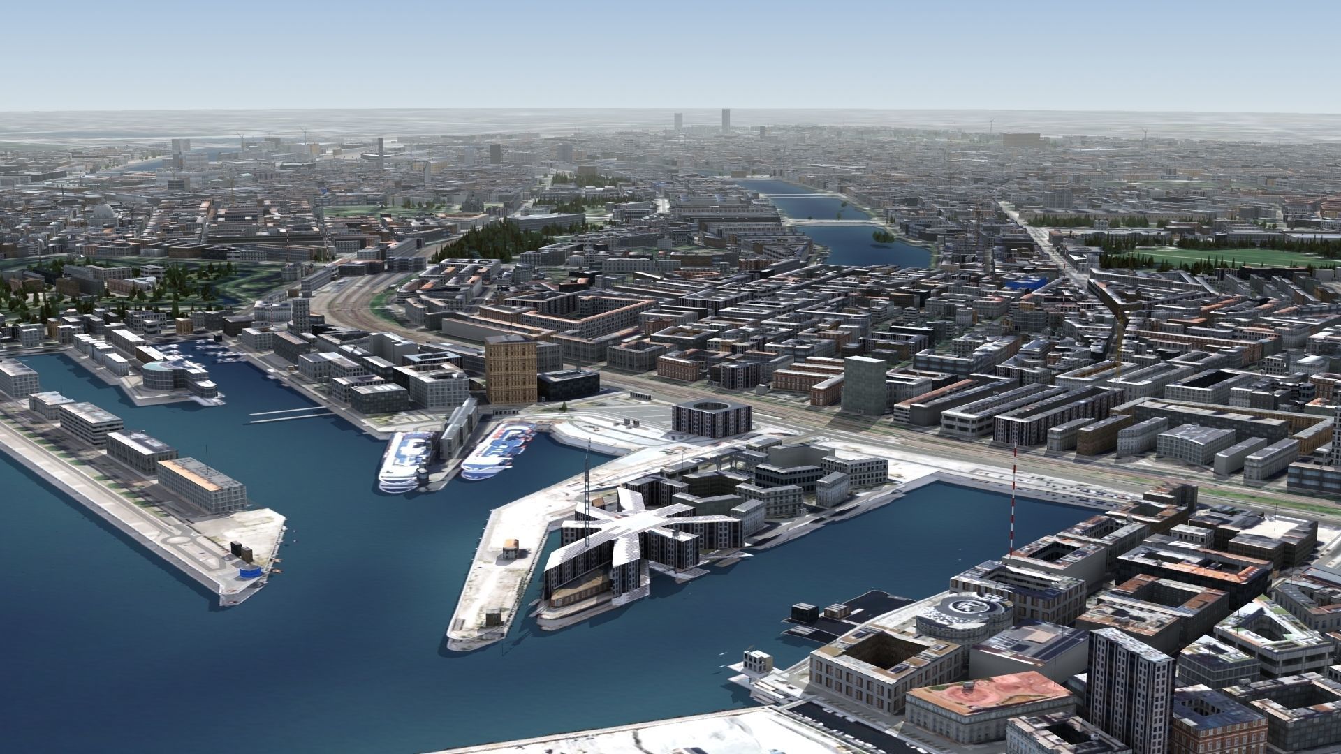 Copenhagen Denmark Low-poly 3D model_4