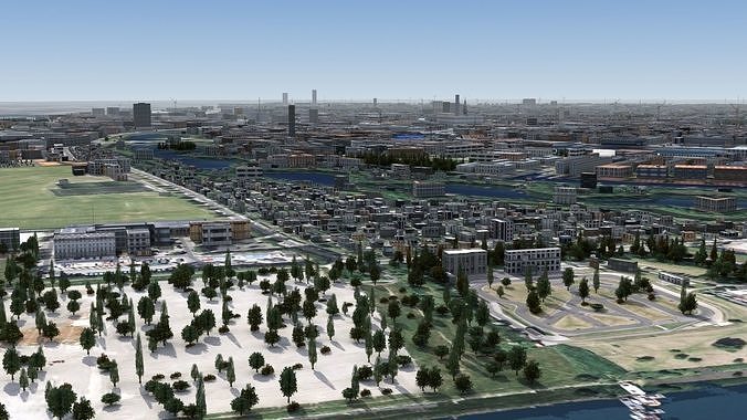 Copenhagen Denmark Low-poly 3D model 3