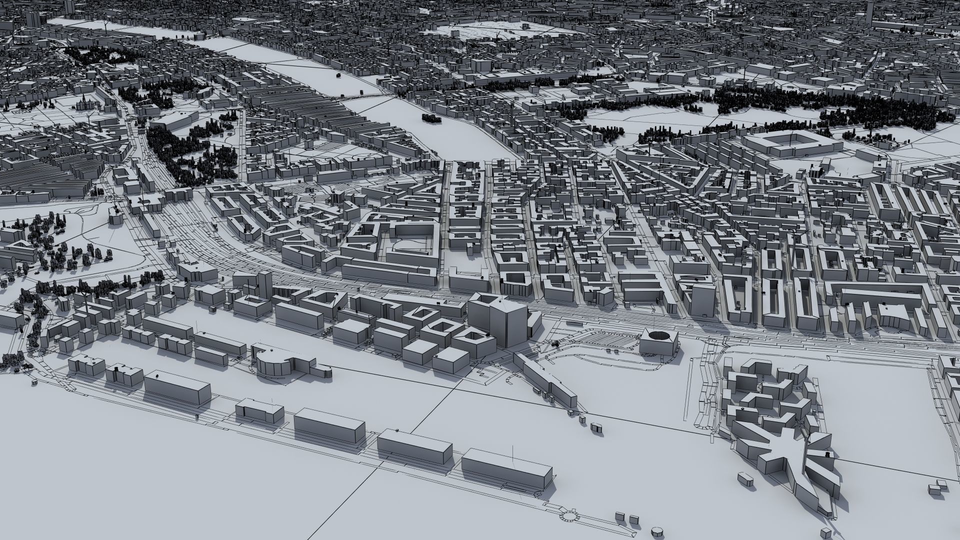 Copenhagen Denmark Low-poly 3D model_52