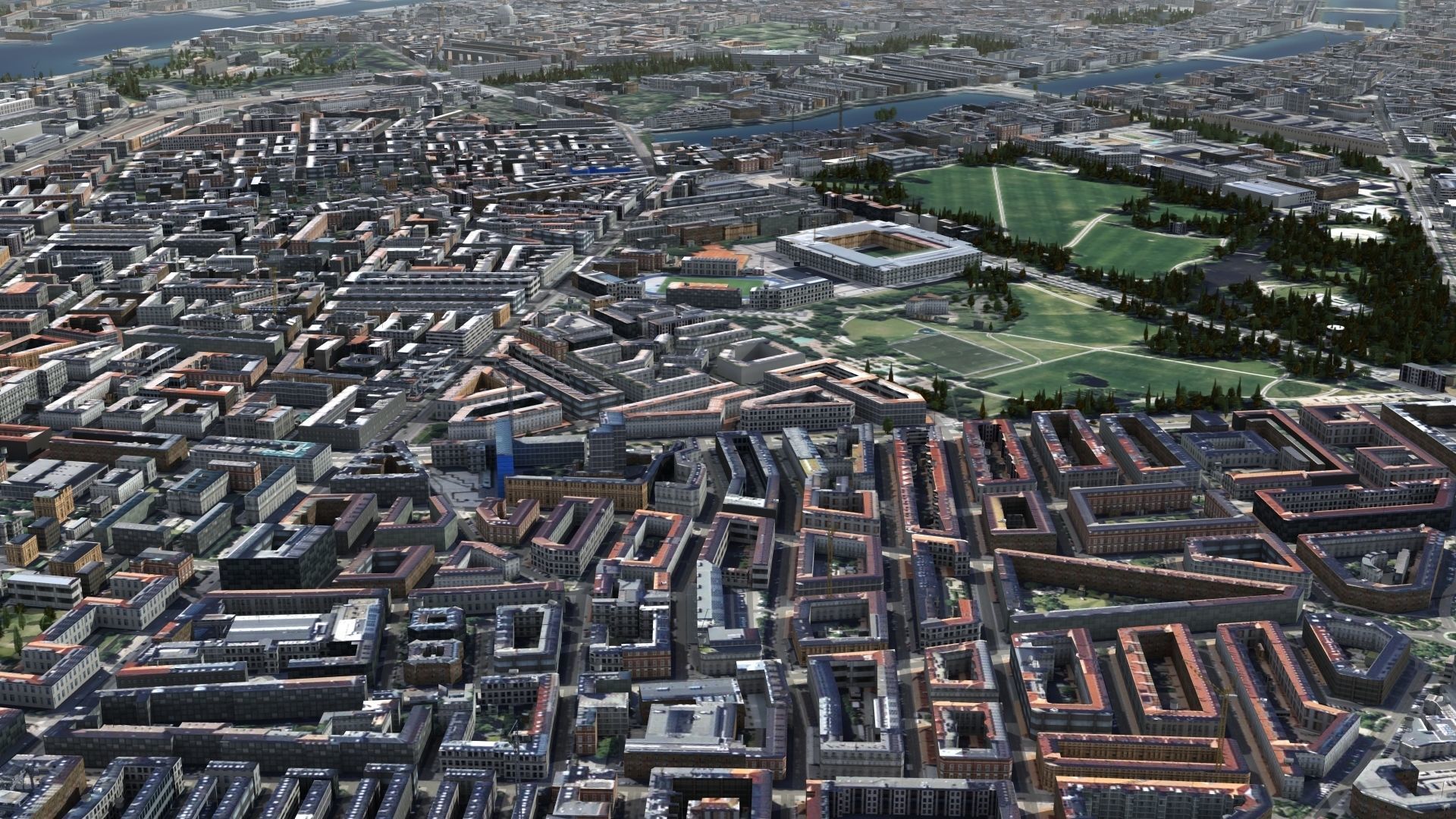 Copenhagen Denmark Low-poly 3D model_11