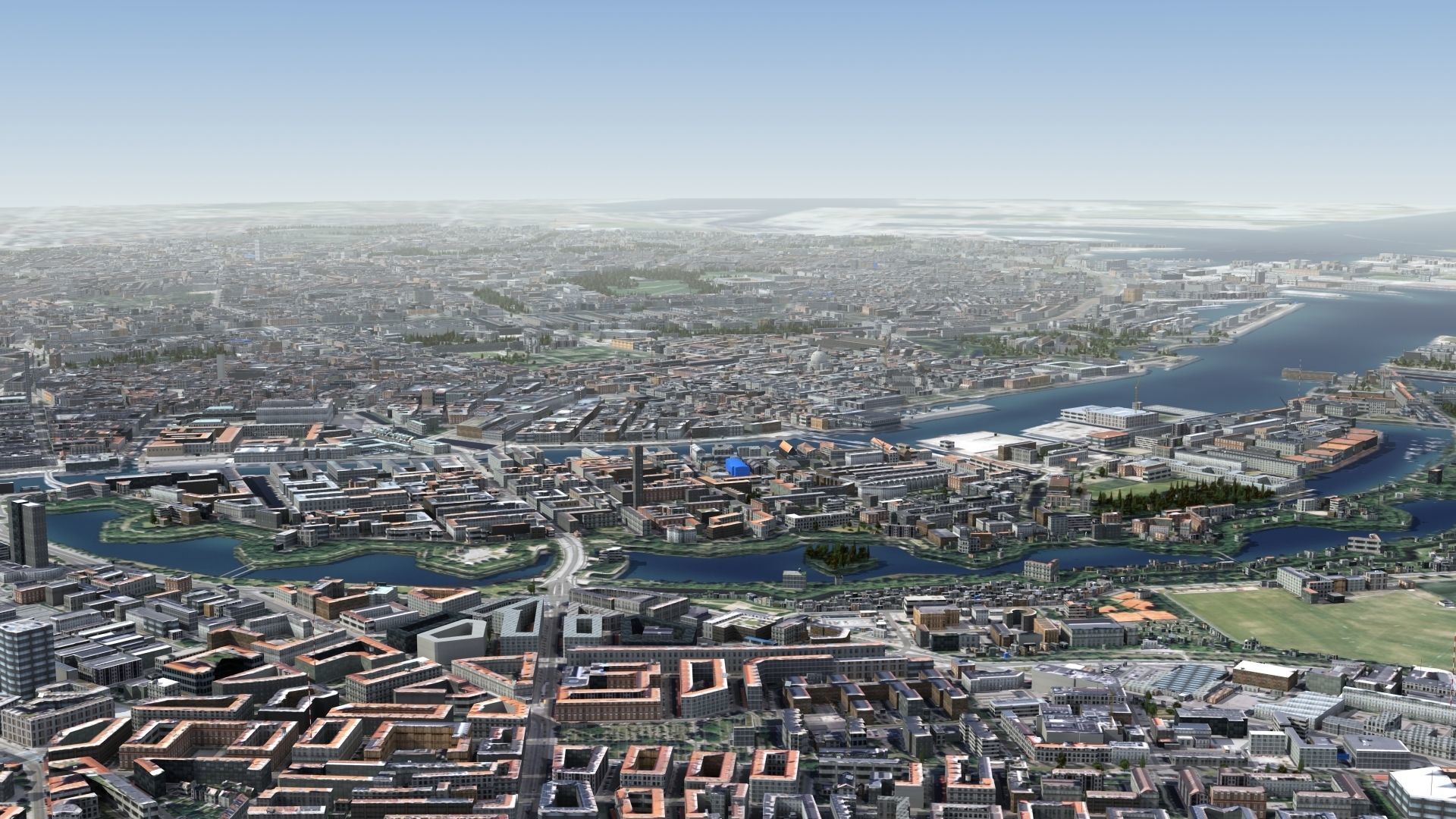 Copenhagen Denmark Low-poly 3D model_15