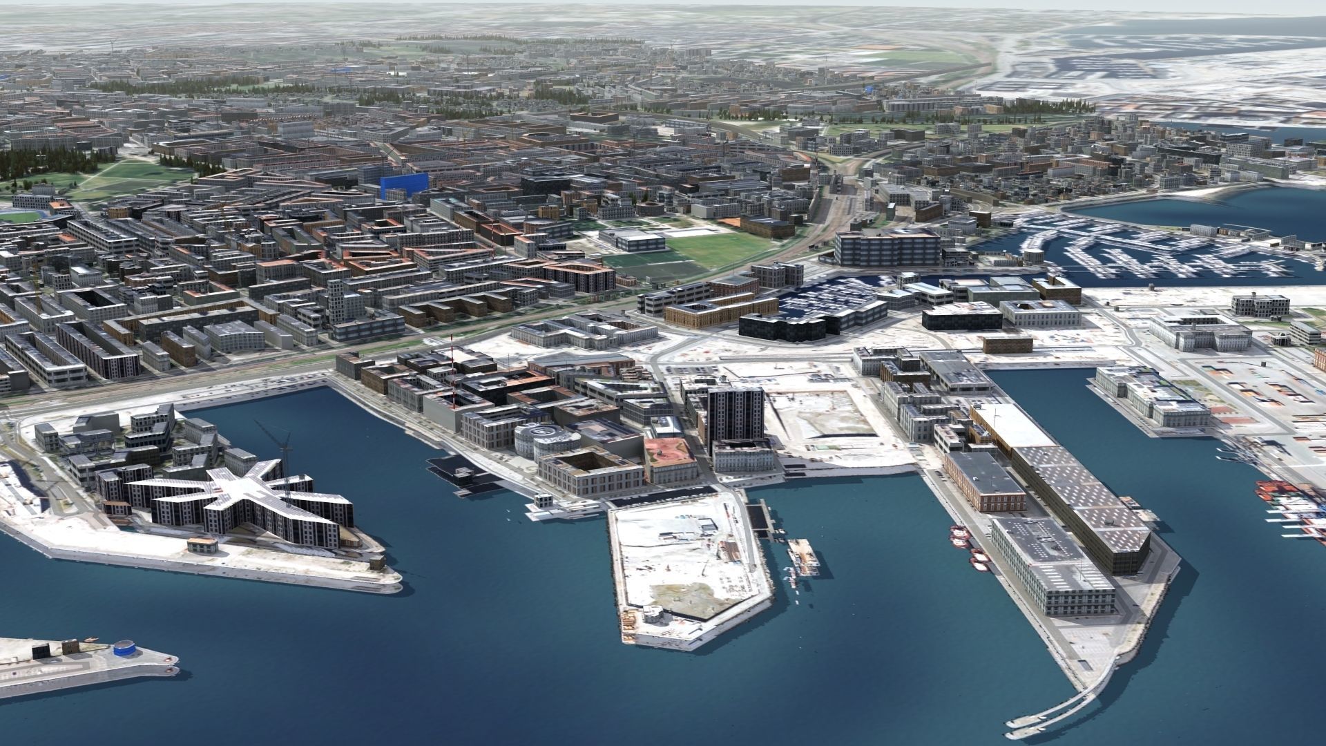 Copenhagen Denmark Low-poly 3D model_25