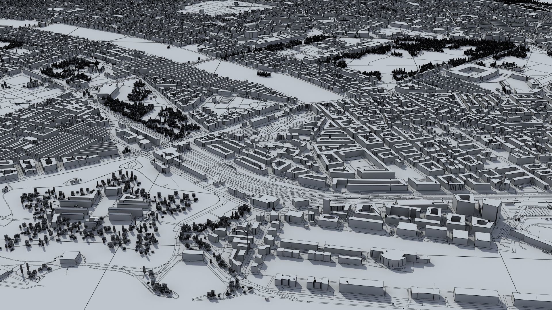 Copenhagen Denmark Low-poly 3D model_50