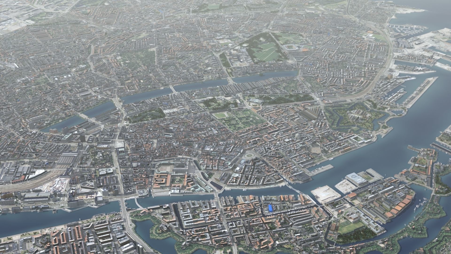 Copenhagen Denmark Low-poly 3D model_26