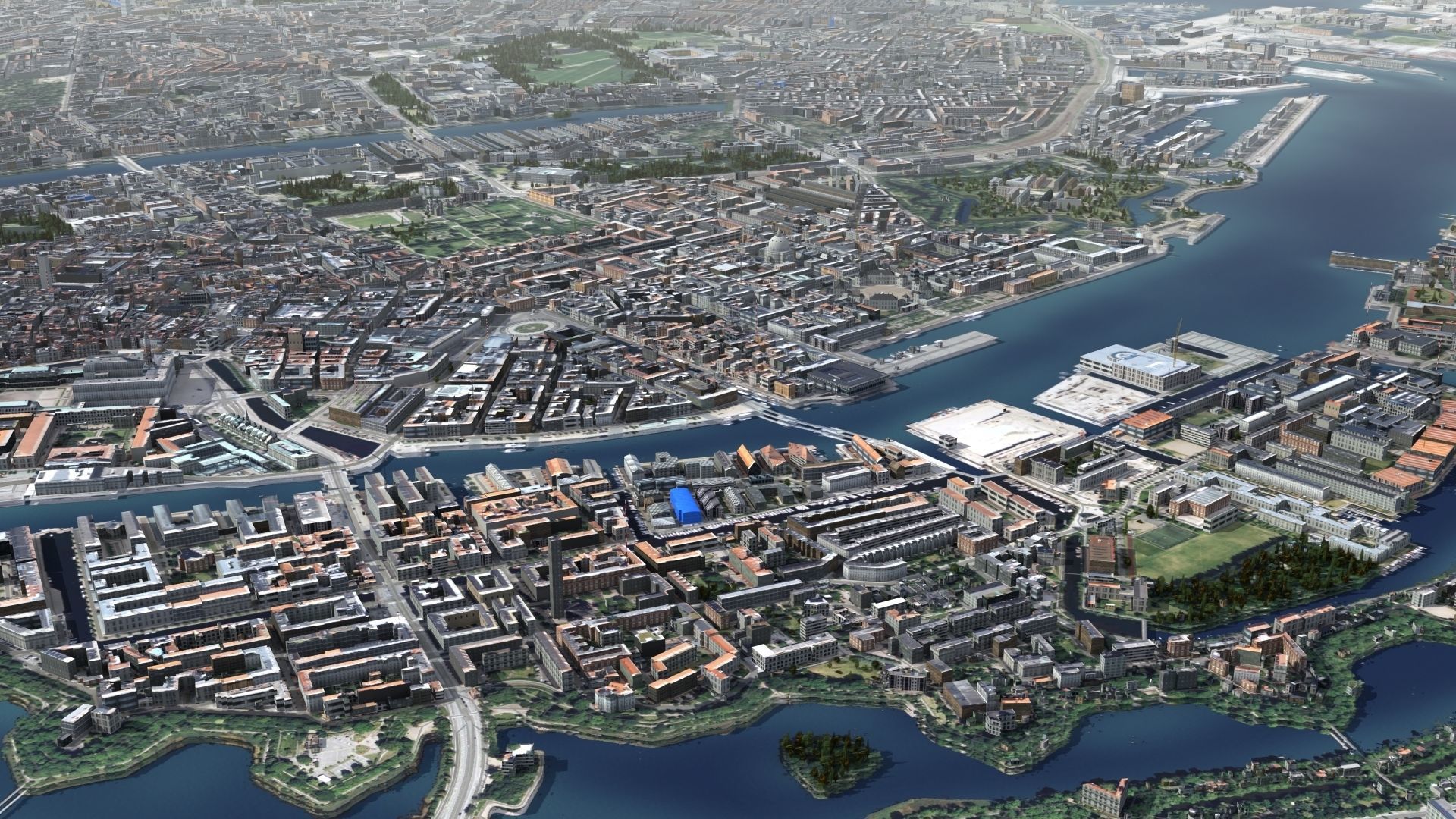 Copenhagen Denmark Low-poly 3D model_28