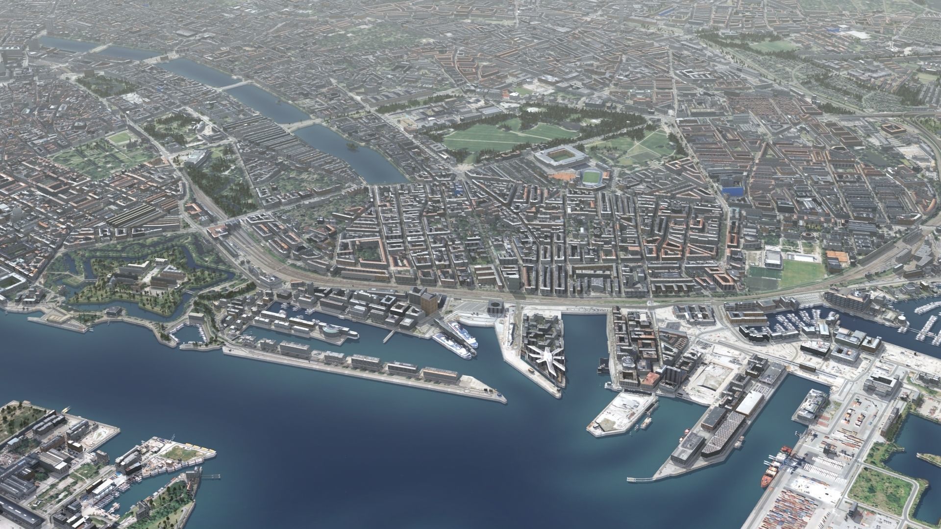 Copenhagen Denmark Low-poly 3D model_20