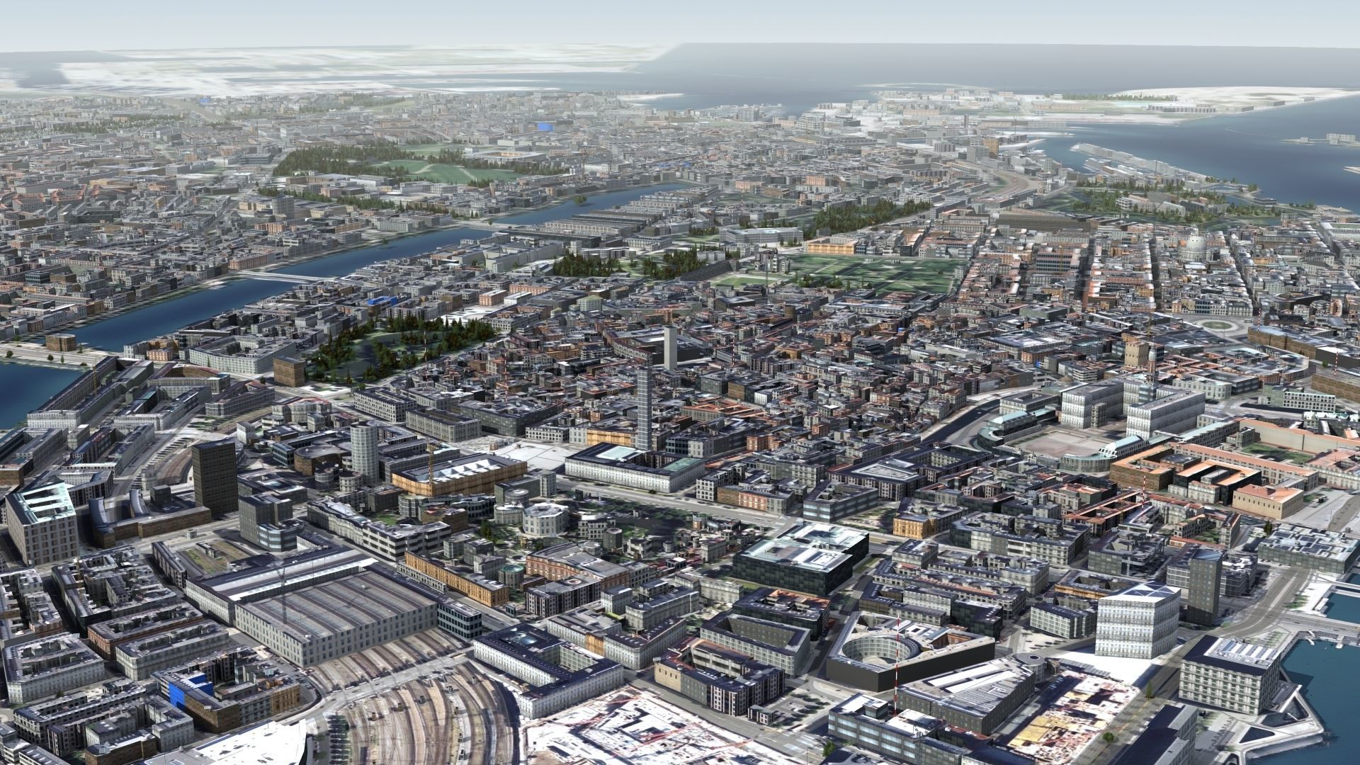 Copenhagen Denmark Low-poly 3D model_9