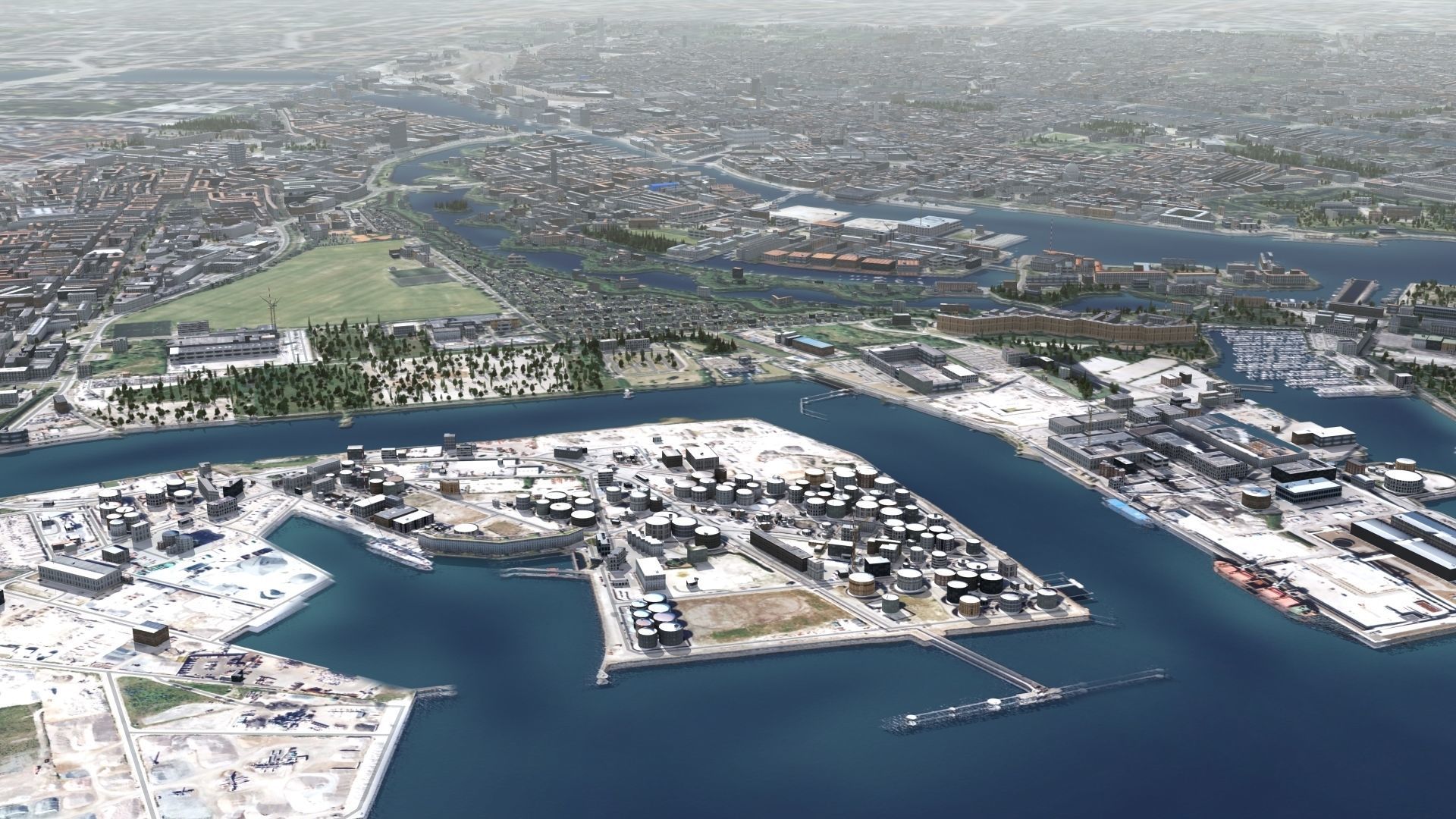 Copenhagen Denmark Low-poly 3D model_6