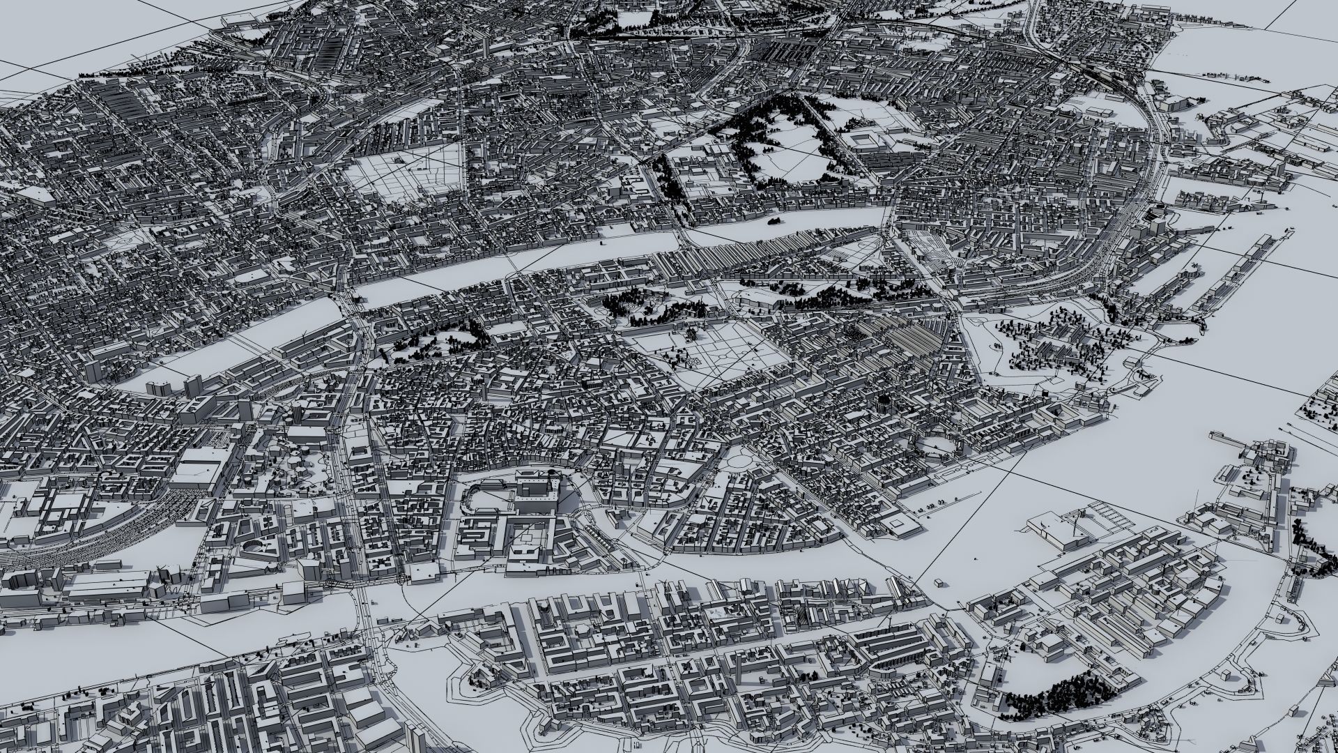 Copenhagen Denmark Low-poly 3D model_55