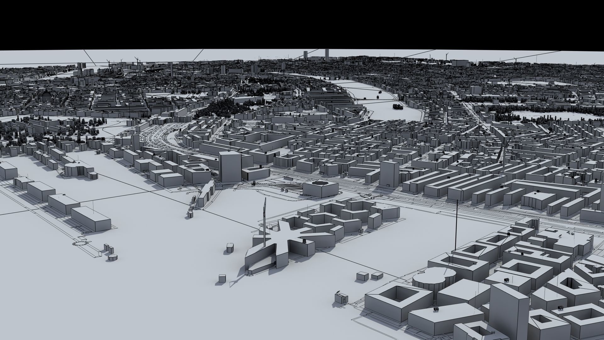 Copenhagen Denmark Low-poly 3D model_33