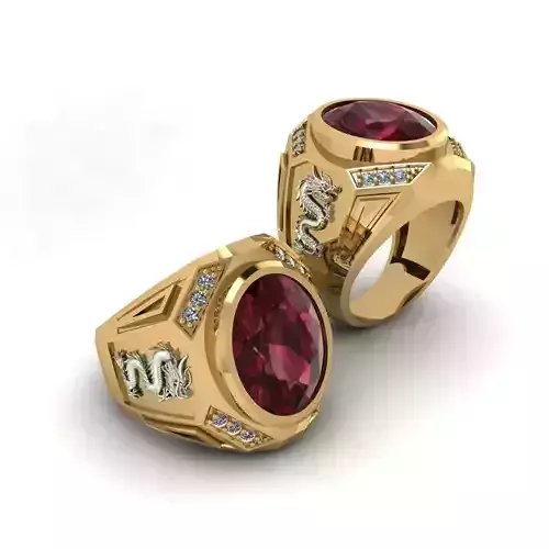 3d-model ring scorpio zodiac sign