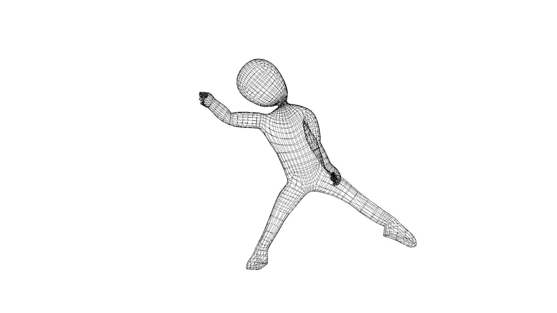 Spiderman low poly Animated Low-poly 3D model_5