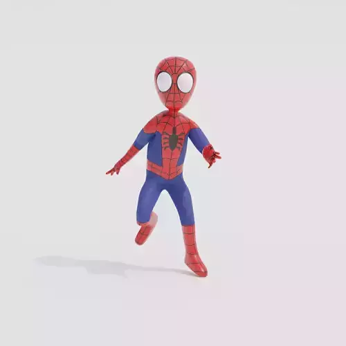 Spiderman low poly Animated