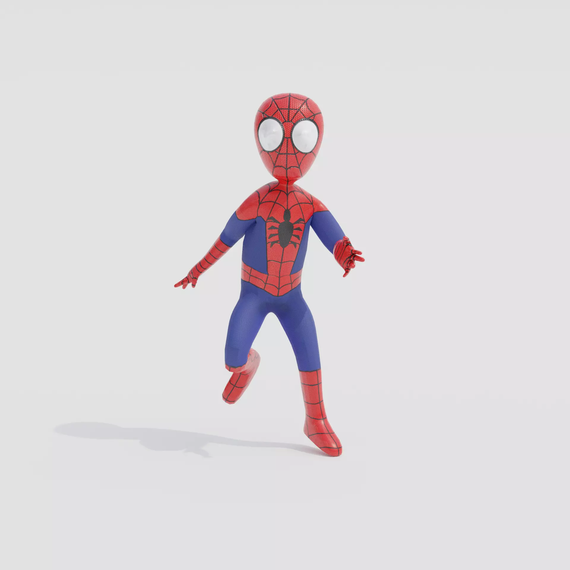 Spiderman low poly Animated Low-poly 3D model_0