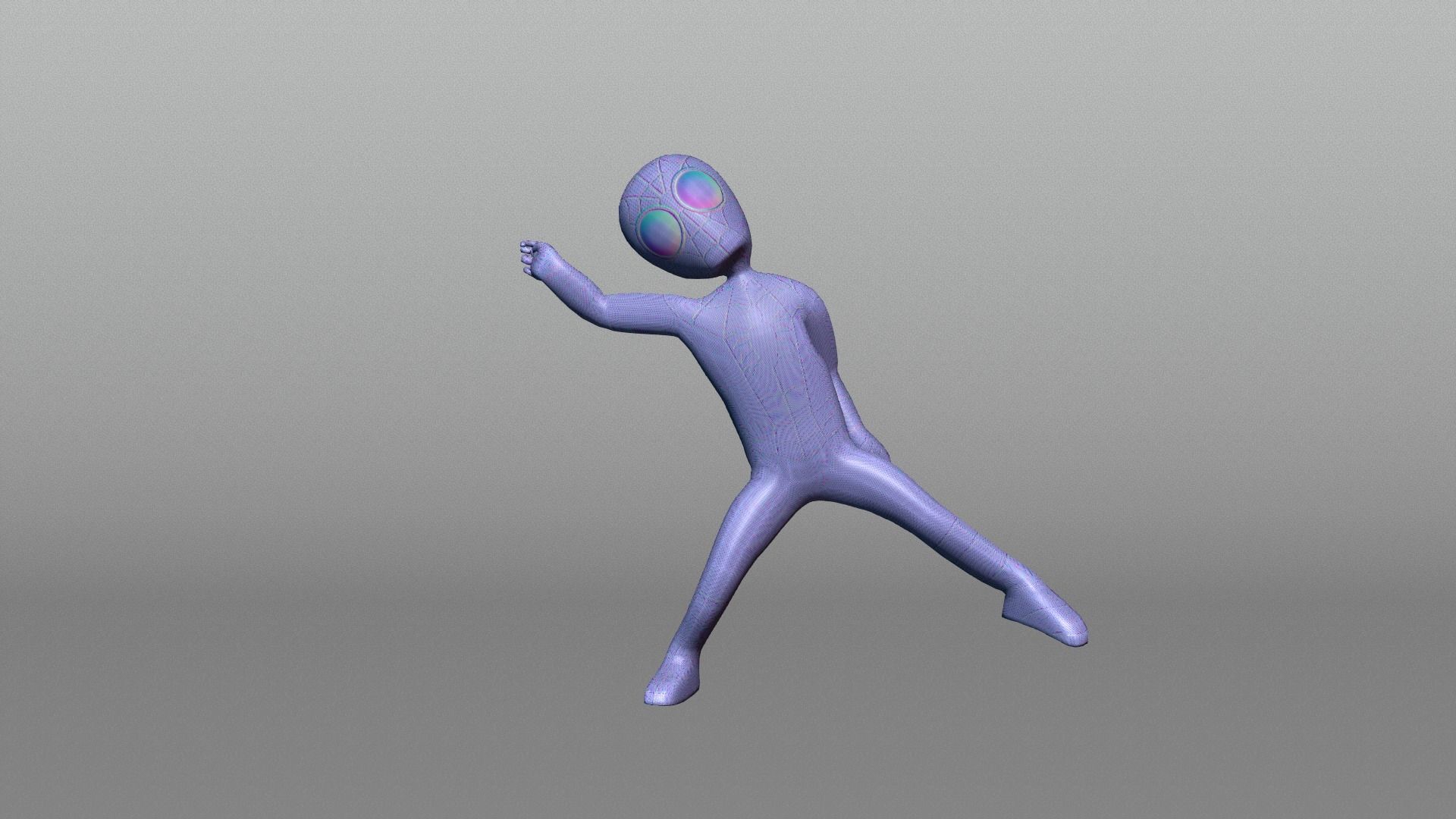 Spiderman low poly Animated Low-poly 3D model_3