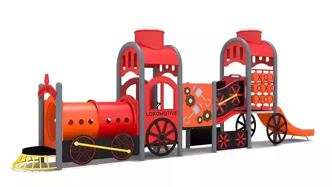 Train Playground Free 3D model