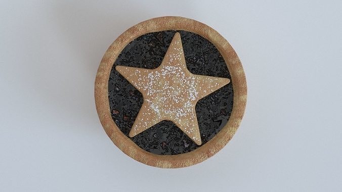 Mince Pie Low-Poly PBR Low-poly 3D model 6