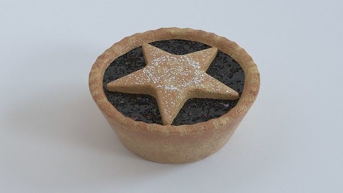 Mince Pie Low-Poly PBR Low-poly 3D model 4