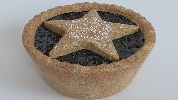 Mince Pie Low-Poly PBR Low-poly 3D model 2