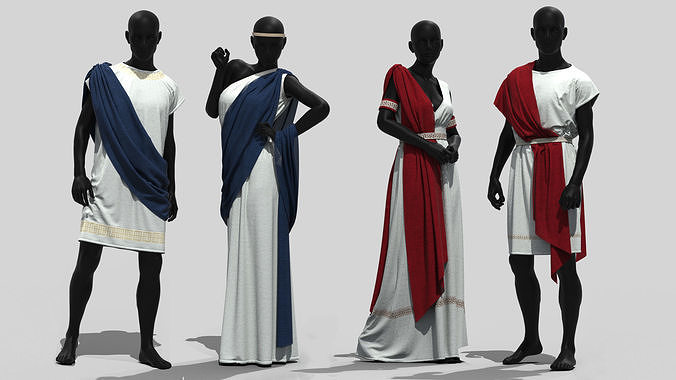 Realistic 3D model of Roman Outfits 3D model