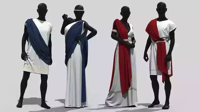 Realistic 3D model of Roman Outfits 3D model