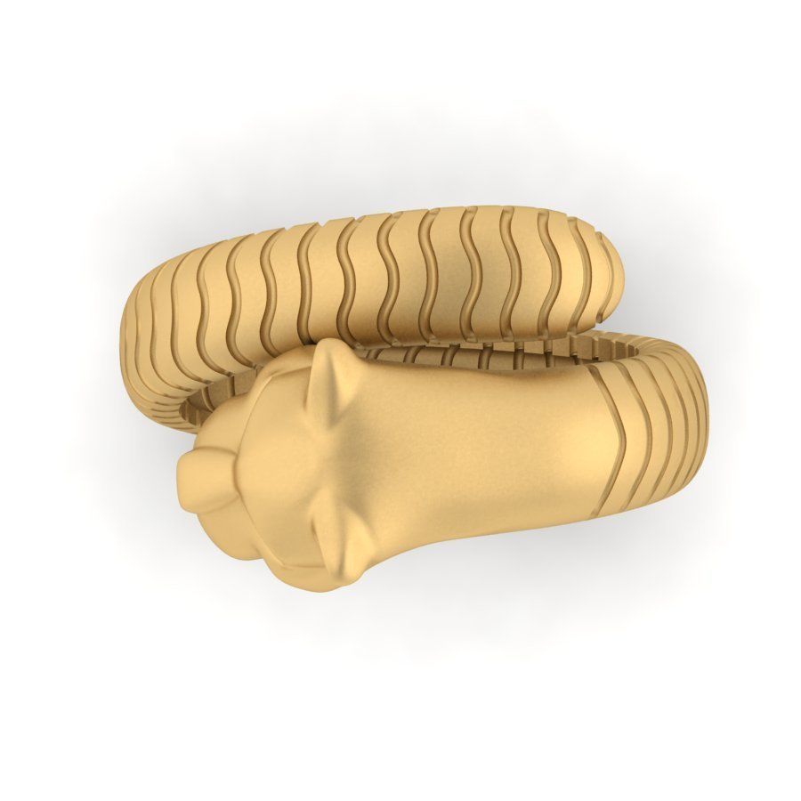 tiger ring 3D print model_7