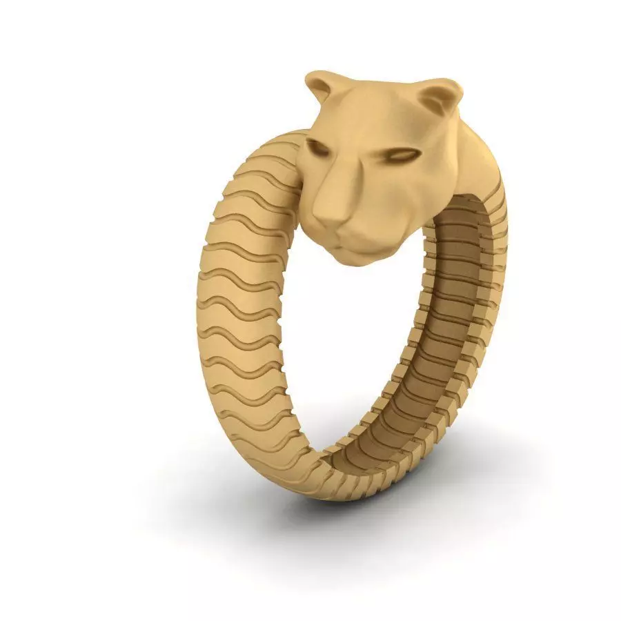 tiger ring 3D print model_0