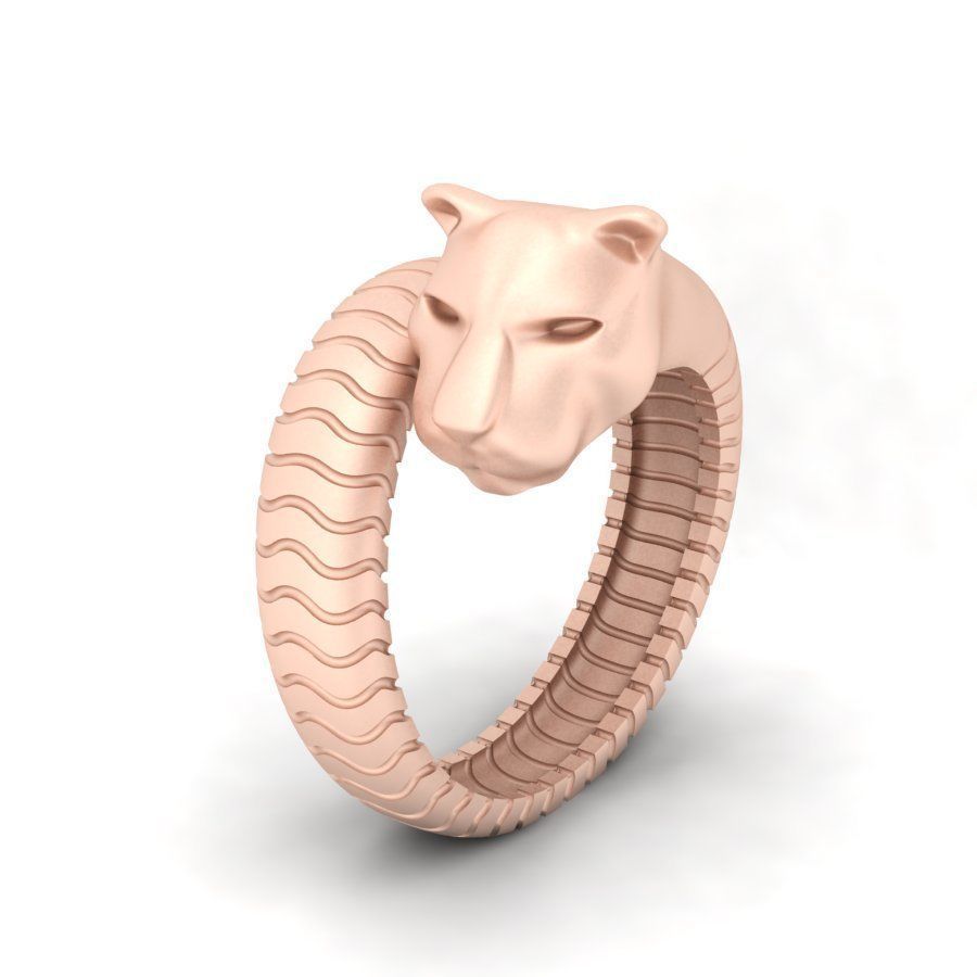 tiger ring 3D print model_2