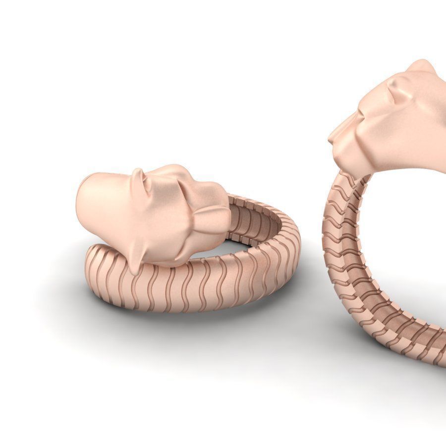 tiger ring 3D print model_3
