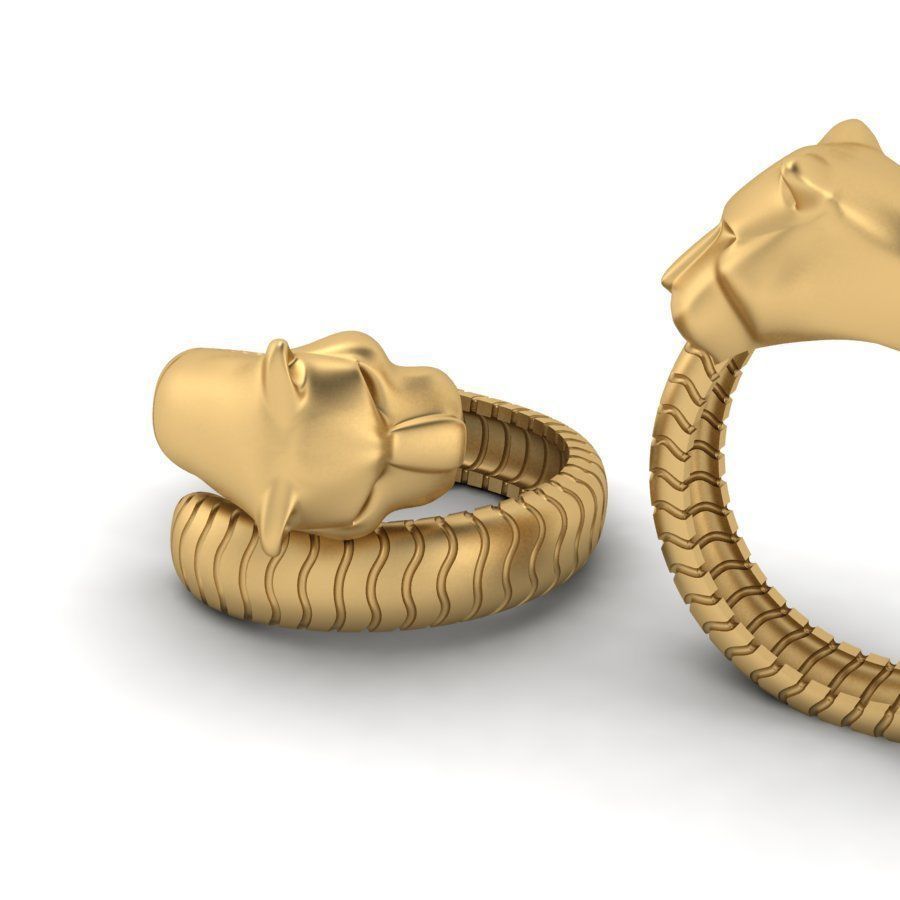 tiger ring 3D print model_4